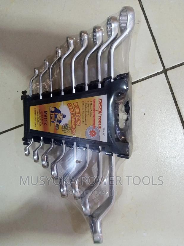 12PCS Double Offset Ring Spanner Wrench Set Disen Tools