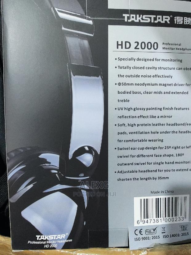 Takstar HD 2000 Studio Headphones - thumbnail 4
