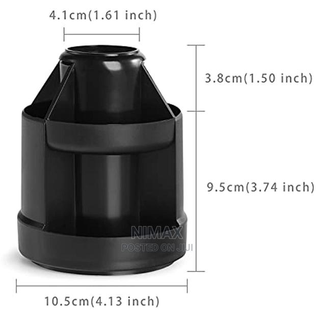 Desk Organizer Black With Rotation Stand - thumbnail 3