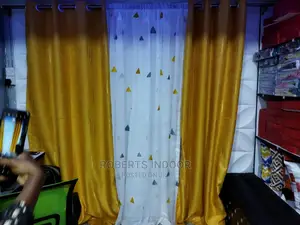 Mustard Yellow Elegant House Curtain