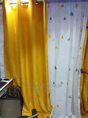Mustard Yellow Elegant House Curtain