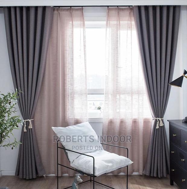 Grey Elegant House Curtain