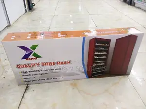 Xhommy 10 Layers Single Column Shoe Rack.
