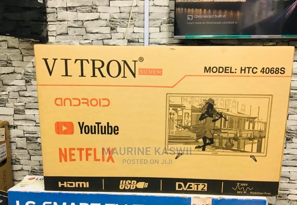 New Brand 40 Inch Vitron Smart Android Tv CBD Shop