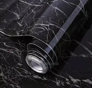 Black Marble Contact Paper