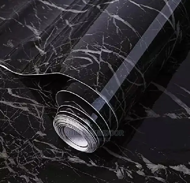 Black Marble Contact Paper