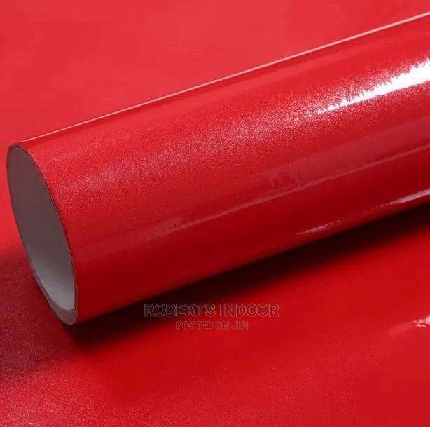 Red Marble Contact Paper - main view