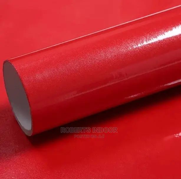 Red Marble Contact Paper