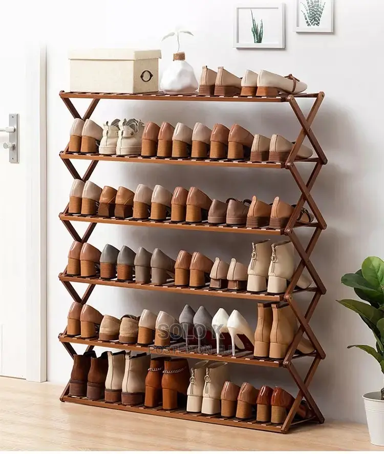 Shoe Rack - 6 Layers - 30 Shoe Pairs - Green