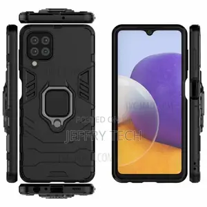 Black Armor Case Cover for Samsung A22