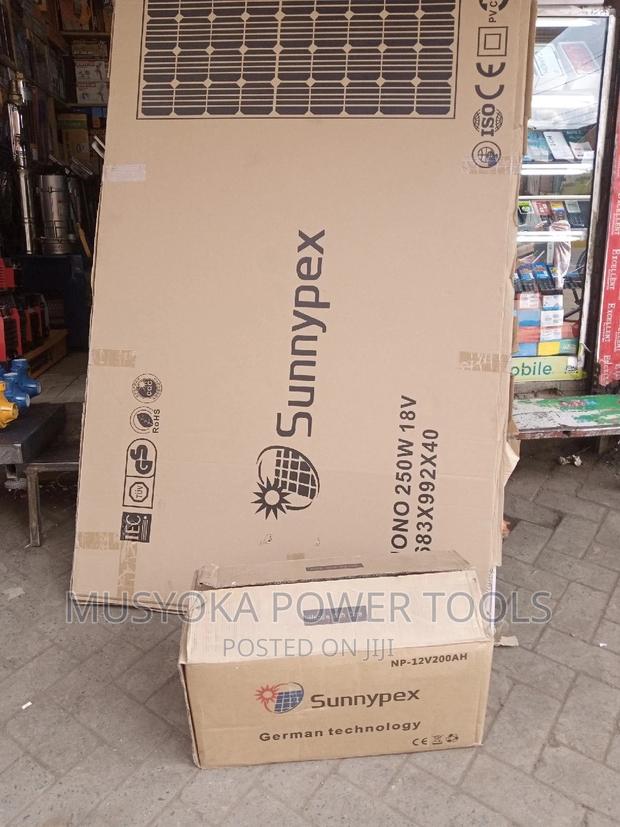 250watts Solar Panel +200ah Solar Battary