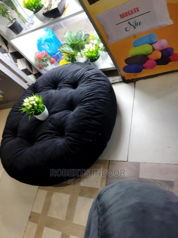 Black Cozy Playing Floor Pillow - main view