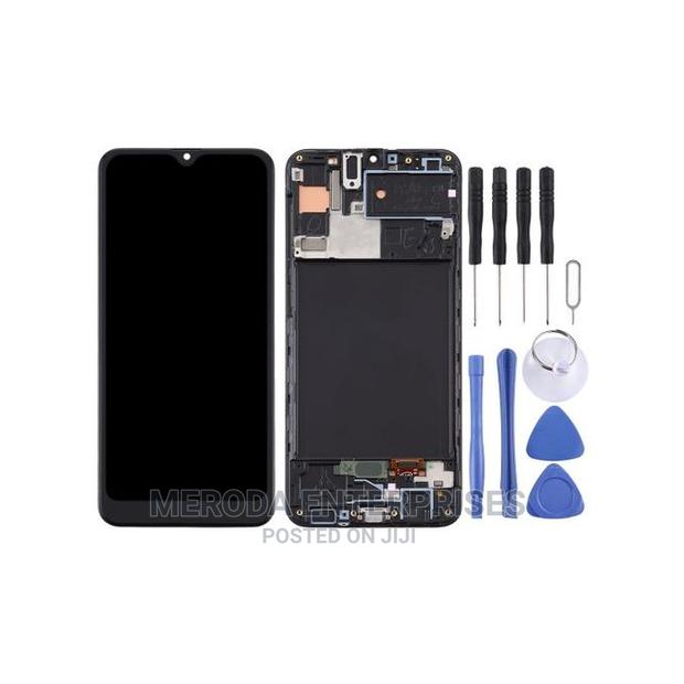 LCD Screen With Frame for Samsung Galaxy A30s(Black) - thumbnail 2