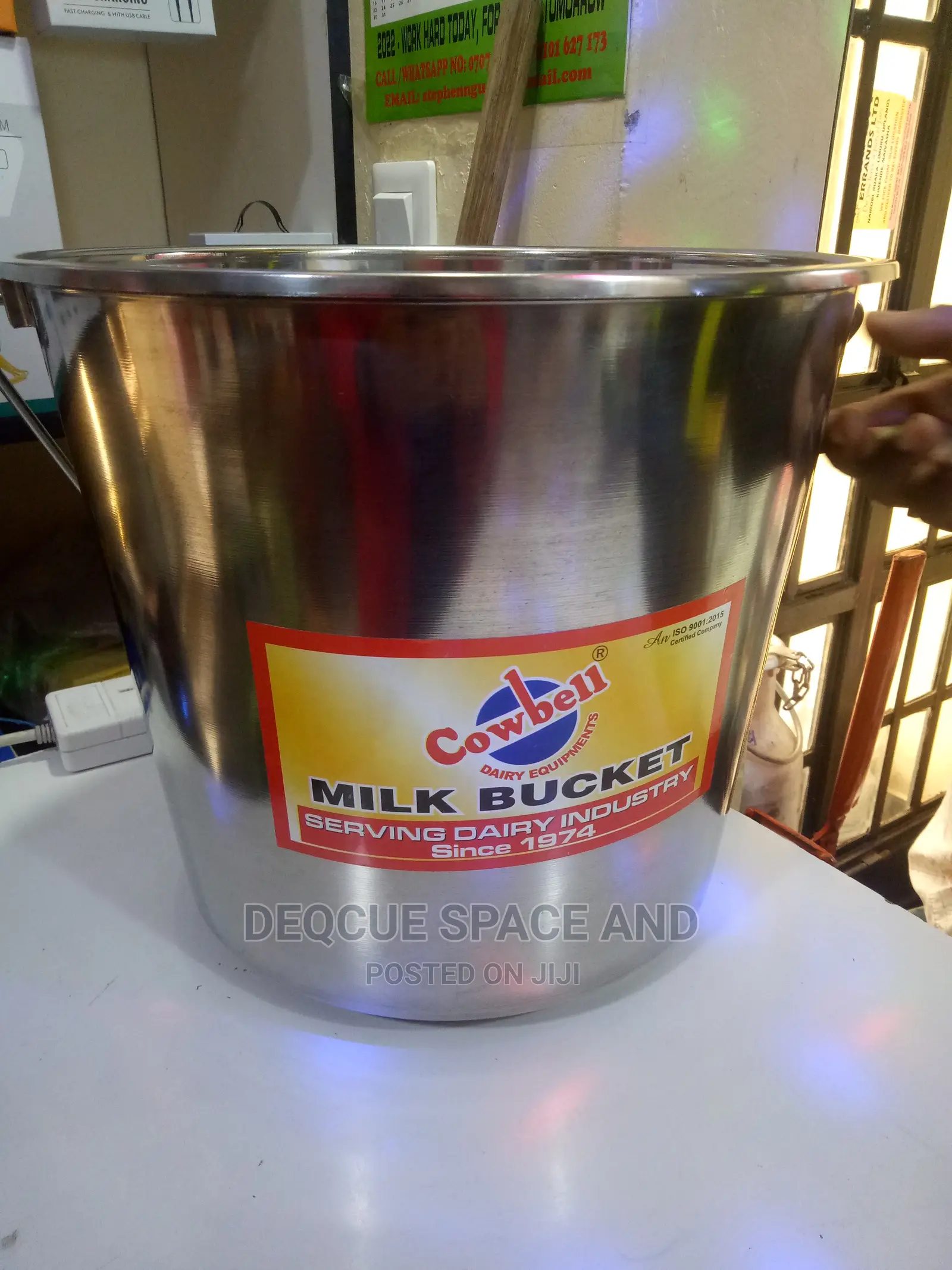 15L Stainless Steel Milking Buckets With Lid in Nairobi Central Farm
