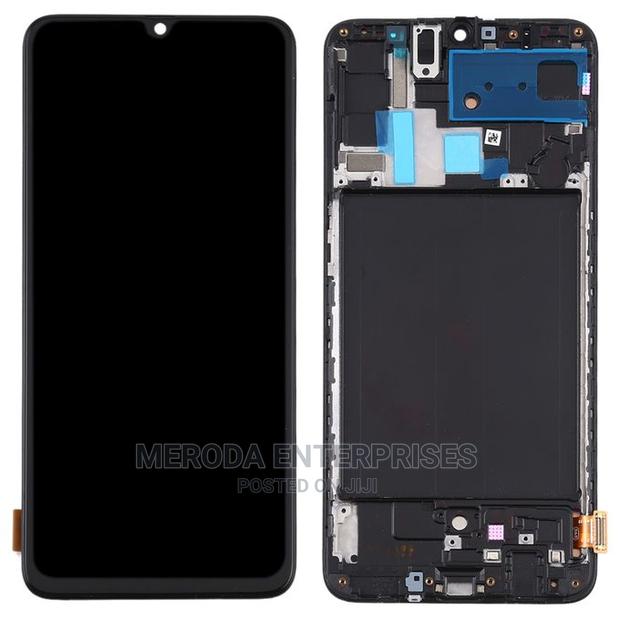 New LCD Screen With Frame for Samsung Galaxy A70 - main view