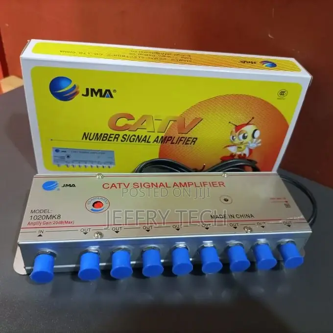 Booster Antenna TV CATV Signal Amplifier 8 Way