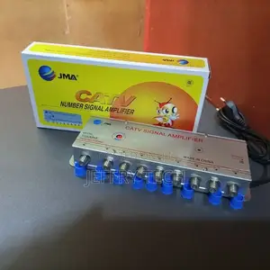 Booster Antenna TV CATV Signal Amplifier 8 Way