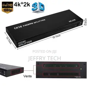 Hd Splitter 16 Port HDMI Splitter 1 in 16 Way Output Display