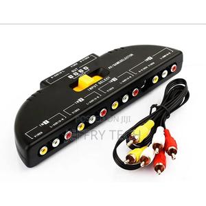 Rca Splitter With 4-Way Audio, Video RCA Switch Box + RCA Ca - thumbnail 2