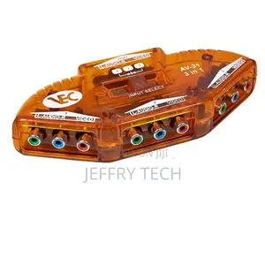 Switcher RCA Splitter With 3-Way Audio, Video RCA Switch Box