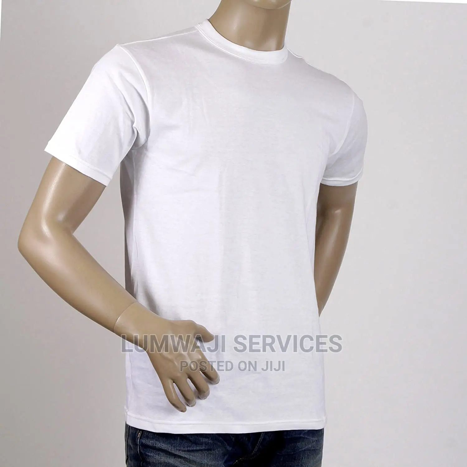 White Plain Cotton T-Shirts