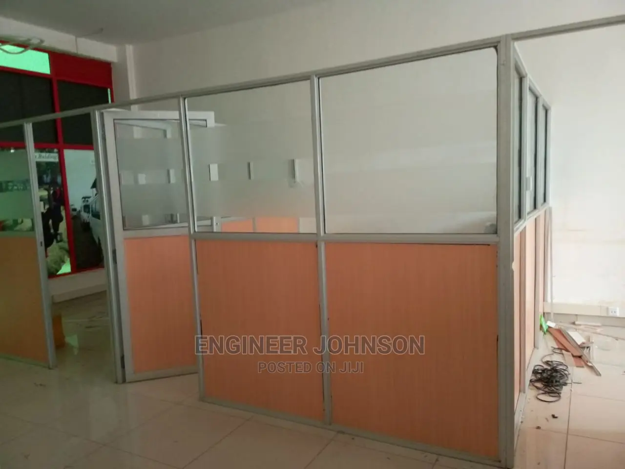 Aluminium With Mdf Partition