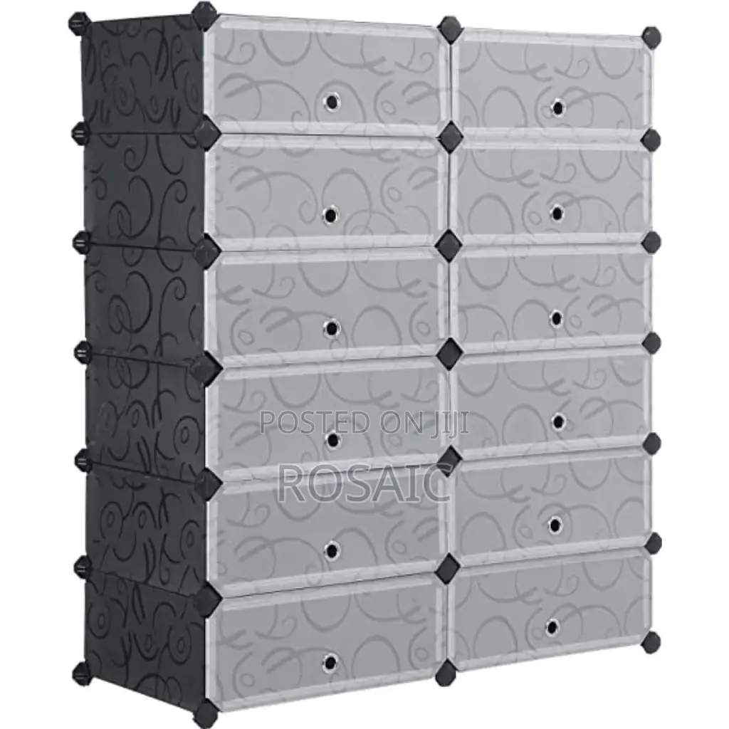 Black Plastic Shoe Rack