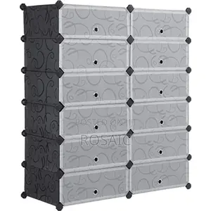 Black Plastic Shoe Rack