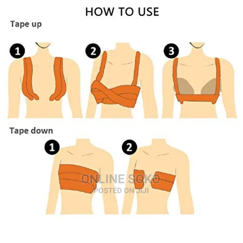 Invisible Breast Lift Strapless Backless Bra Push-Up Boob Tape Roll