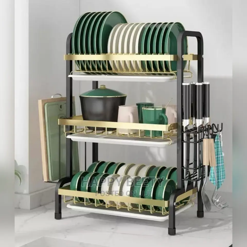 #3tier Carbon Steel Dish Rack
