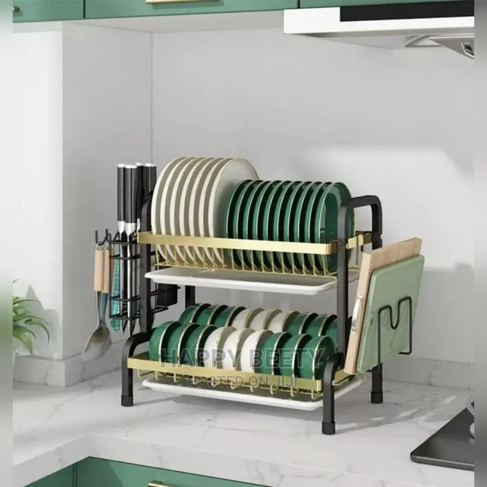 #2tier Carbon Steel Dish Rack