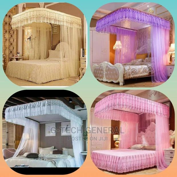 Generic Two Stand Mosquito Net With Rail Size 4*6,5×6 ,6×6 - thumbnail 3