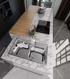 Marble Contact Paper for Kitchen Sink Area
