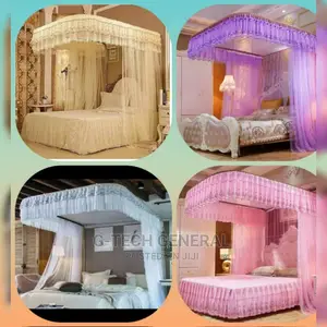 Generic Two 2 Stand Mosquito Net With Rail-All Size