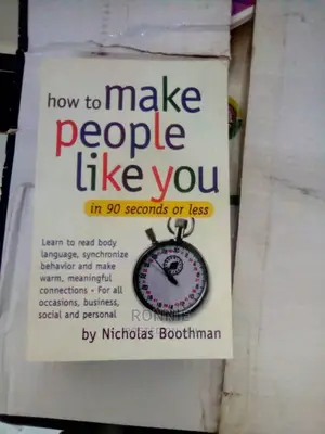 How to Make People Like You in 90 Seconds Book