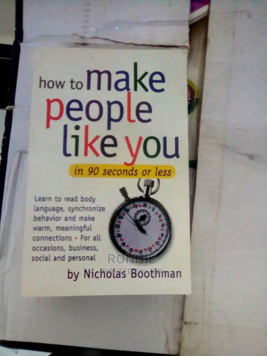 How to Make People Like You in 90 Seconds Book