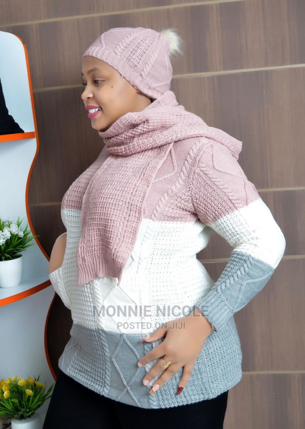 Warm Sweater,Scarf and Head Covering - main view