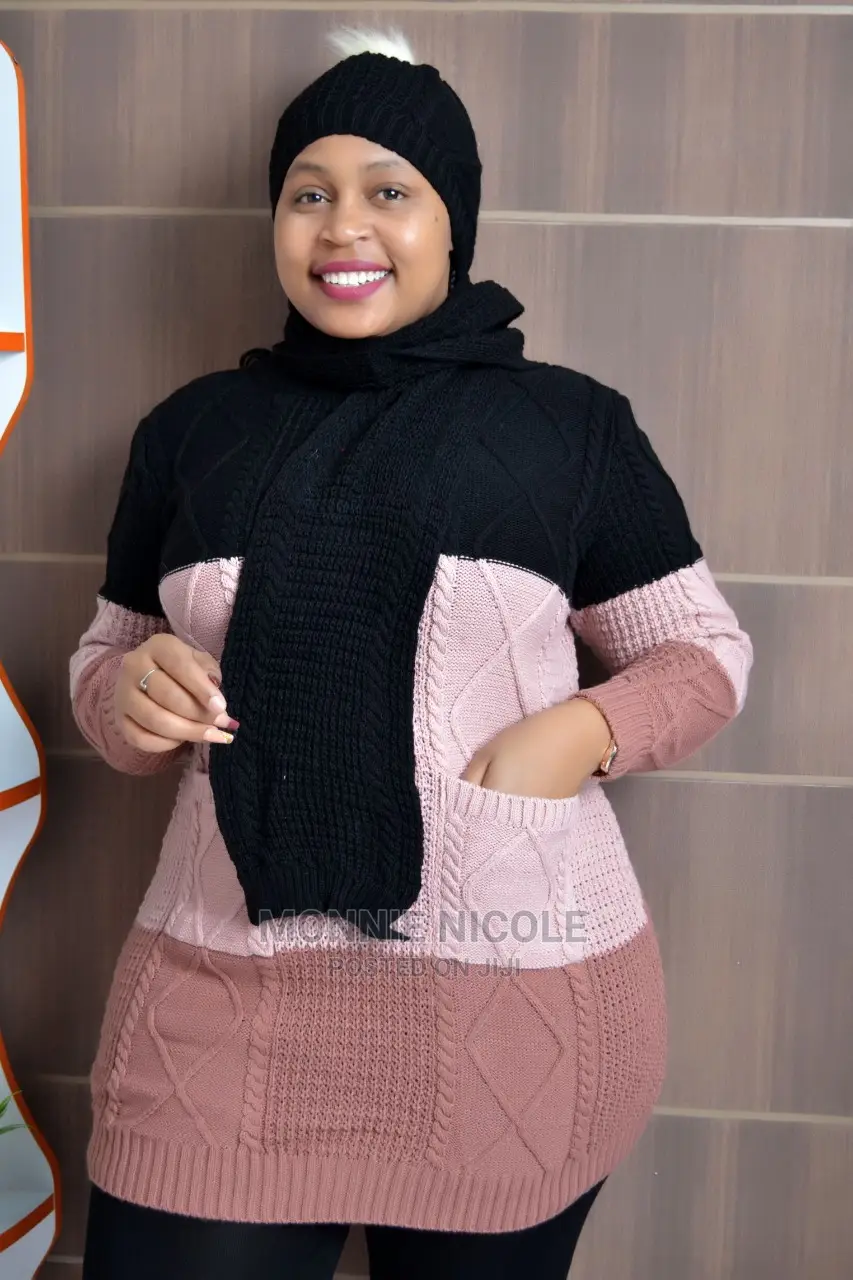 Free Size Sweater,Scarf, Cap