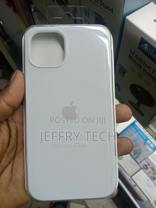 White Silicon Case for iPhone 13 - main view