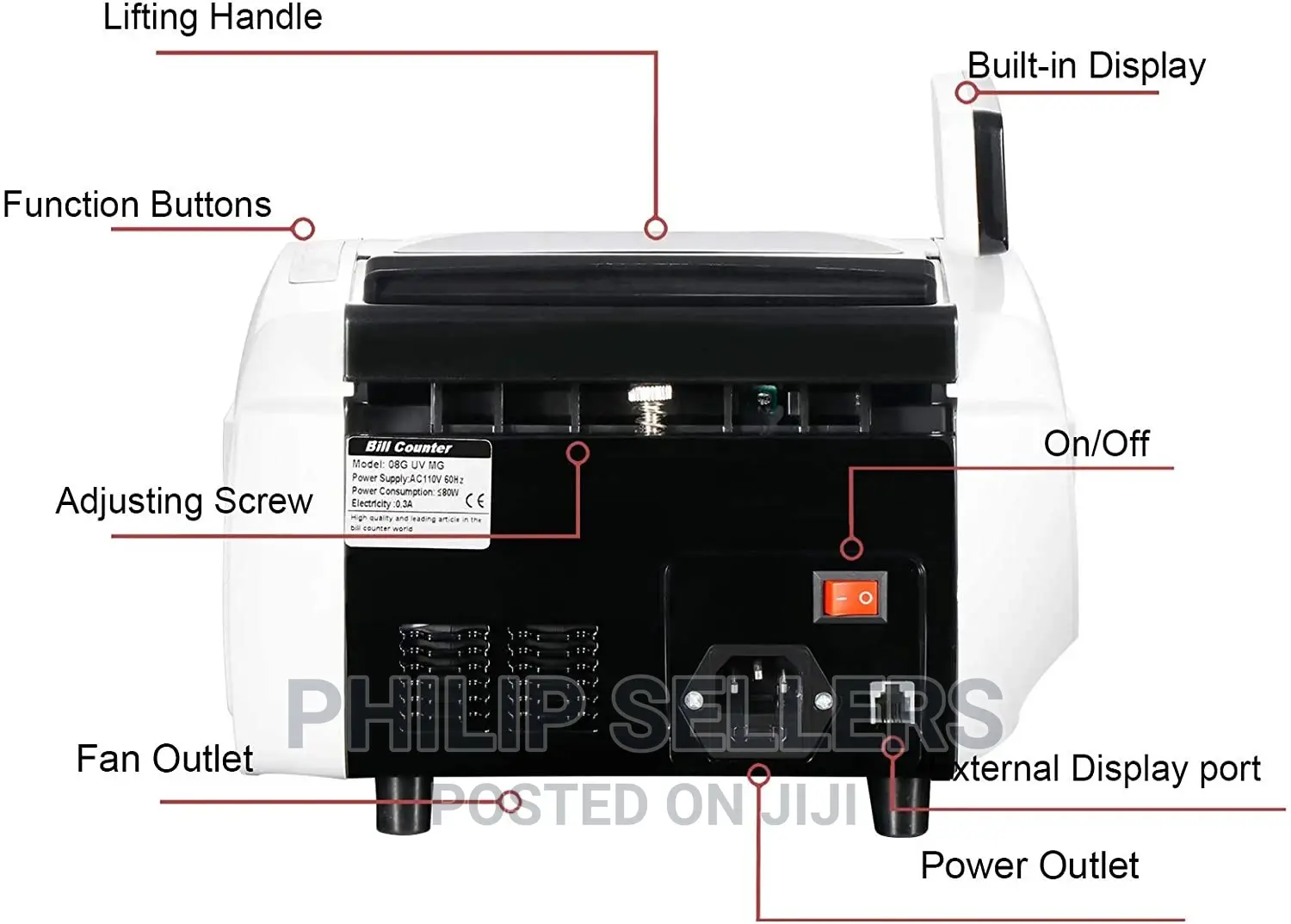Money Counter, UV/MG Counterfeit Detection Money Counter, Fa