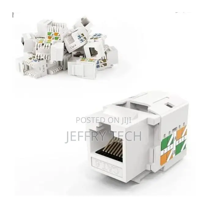 Double RJ45 Keystone Jack