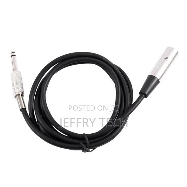 XLR 3 Pin Plug to 6.35mm 1/4 Inch Male Mono Jack Plug Cable