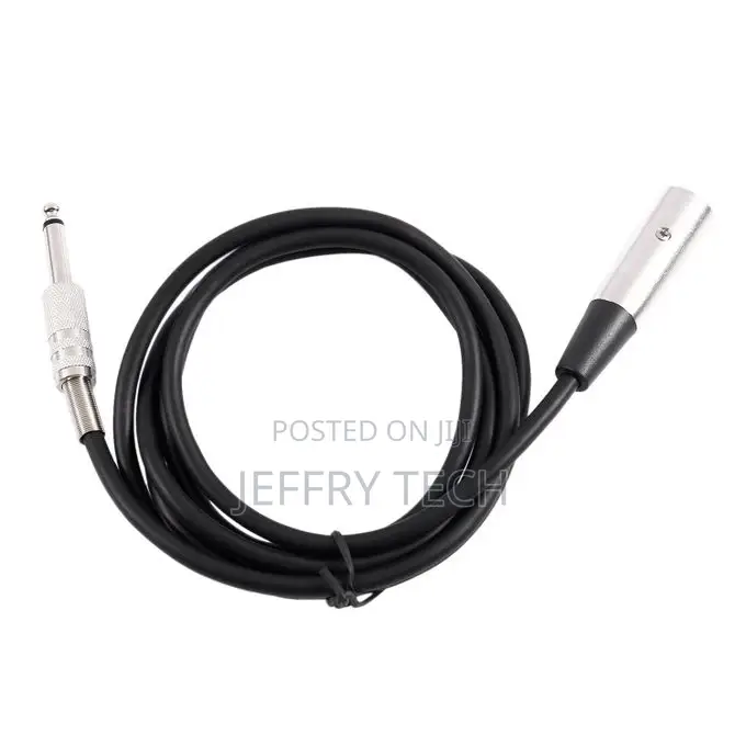 XLR 3 Pin Plug to 6.35mm 1/4 Inch Male Mono Jack Plug Cable