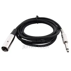 XLR 3 Pin Plug to 6.35mm 1/4 Inch Male Mono Jack Plug Cable