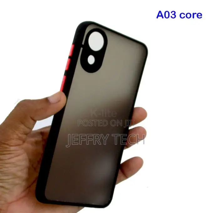 SAMSUNG GALAXY A03 CORE, Black,Translucent With Camera Prot