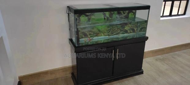Black Aquarium With Stand - main view
