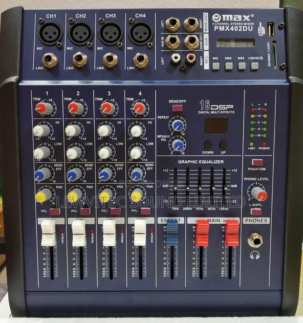 4 Channels Powered Mixer - main view