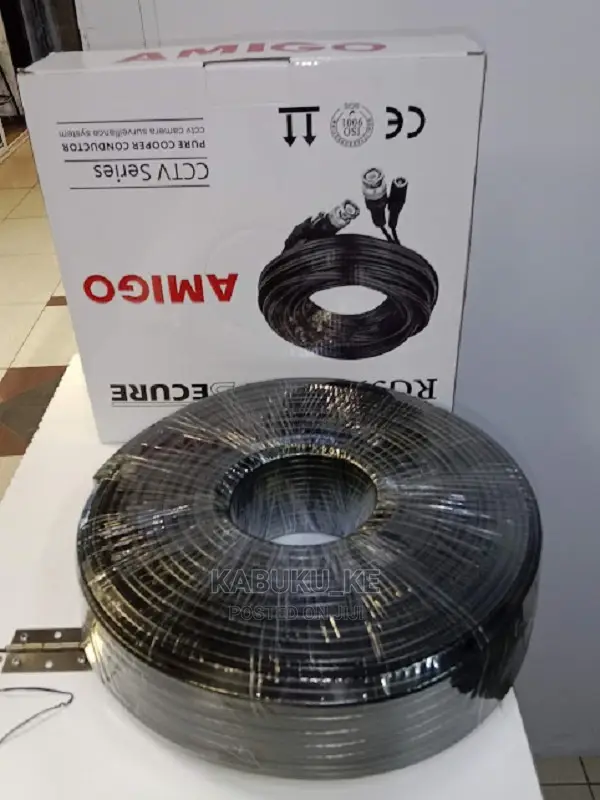 Durable RG 59 Cctv 100m Cable With Power