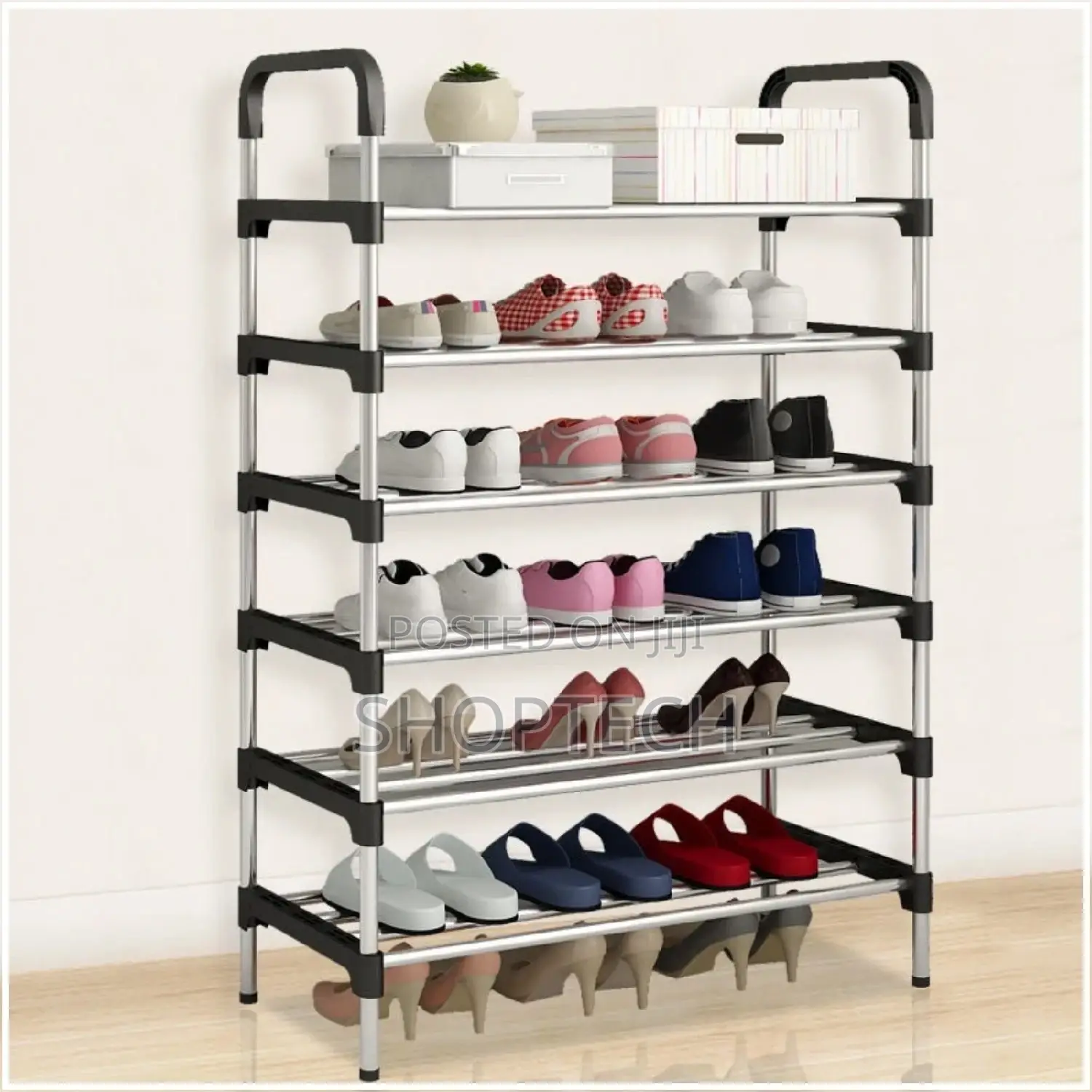 5 Layers Shoe Rack ( Metallic)