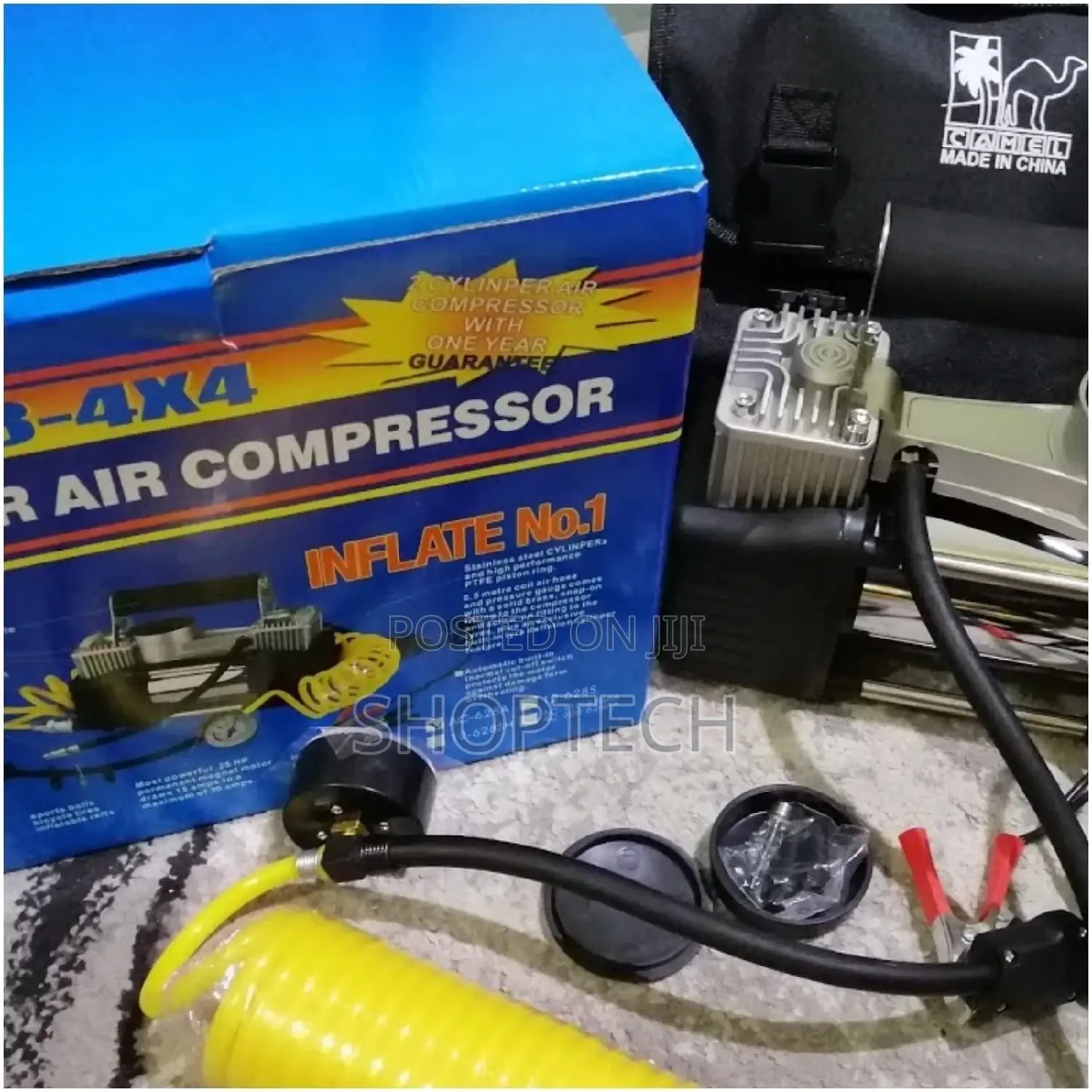 Dual Air Compressor With Tool Kit